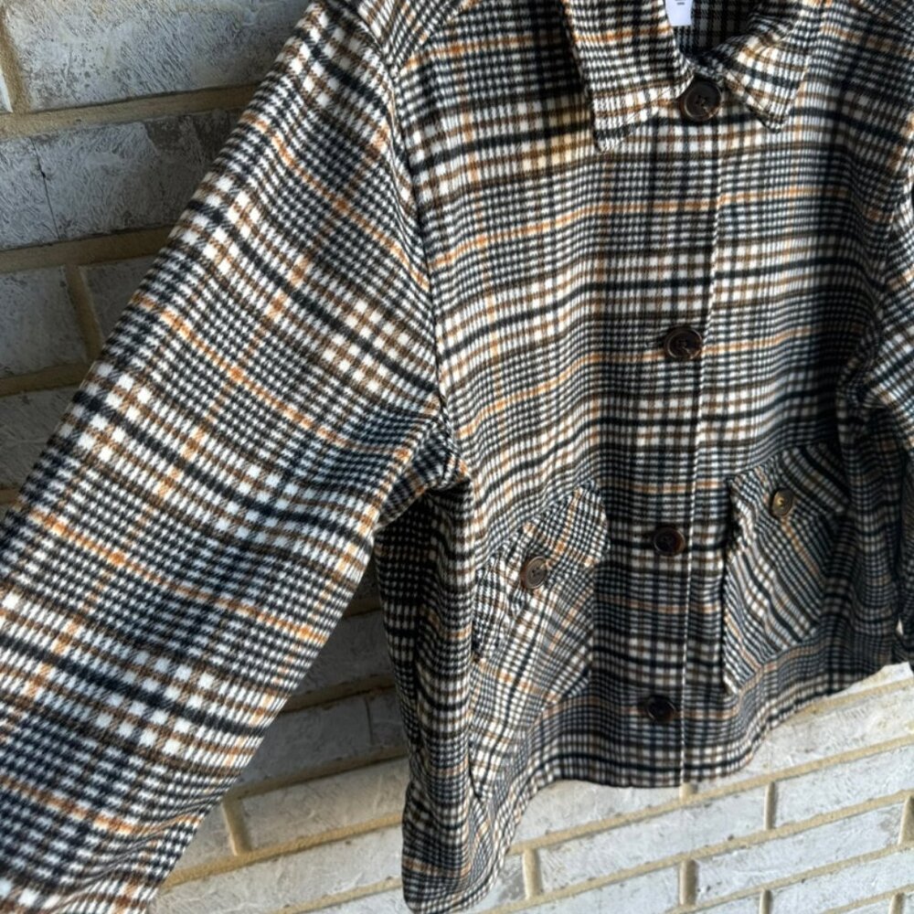 Ruby Rd. Spot On Button Front Short Plaid Jacket … - image 7